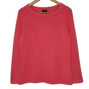 Talbots Petite Pure Cashmere Women's Pullover Knit Long Sleeve Scoopneck Sweater